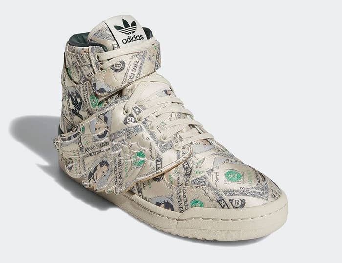 Jeremy Scott x Adidas Forum High Wings &#x27;Money&#x27; Q46154 Front