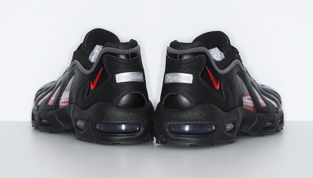 Supreme x Nike Air Max 96 &#x27;Black&#x27; Lateral