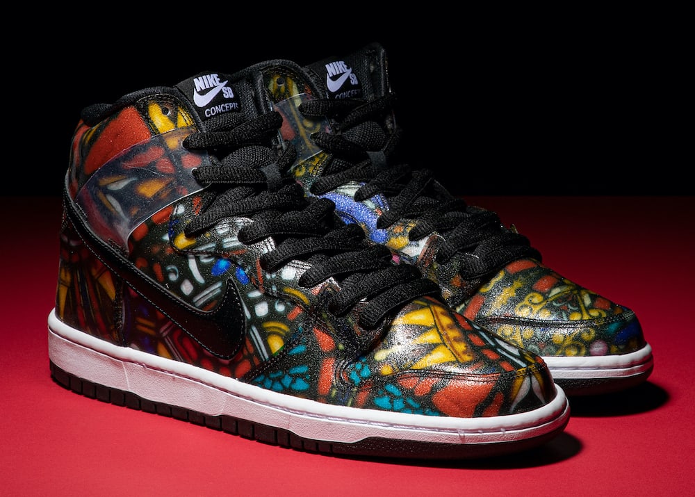 Concepts x Nike SB Dunk High &#x27;Stained Glass&#x27; Pair