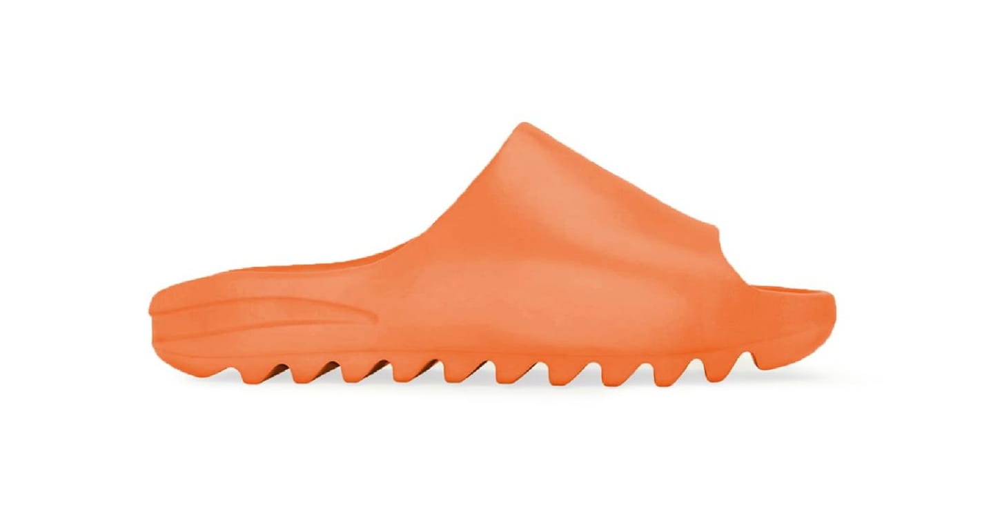 Adidas Yeezy Slide &#x27;Enflame Orange&#x27; Mock-up
