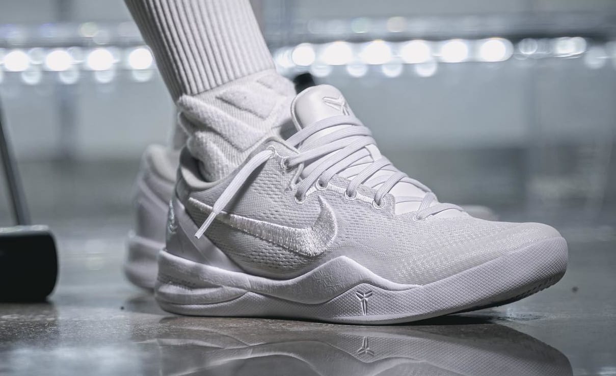 Nike Kobe 8 Protro &#x27;Triple White&#x27; FJ9364 100 Lateral