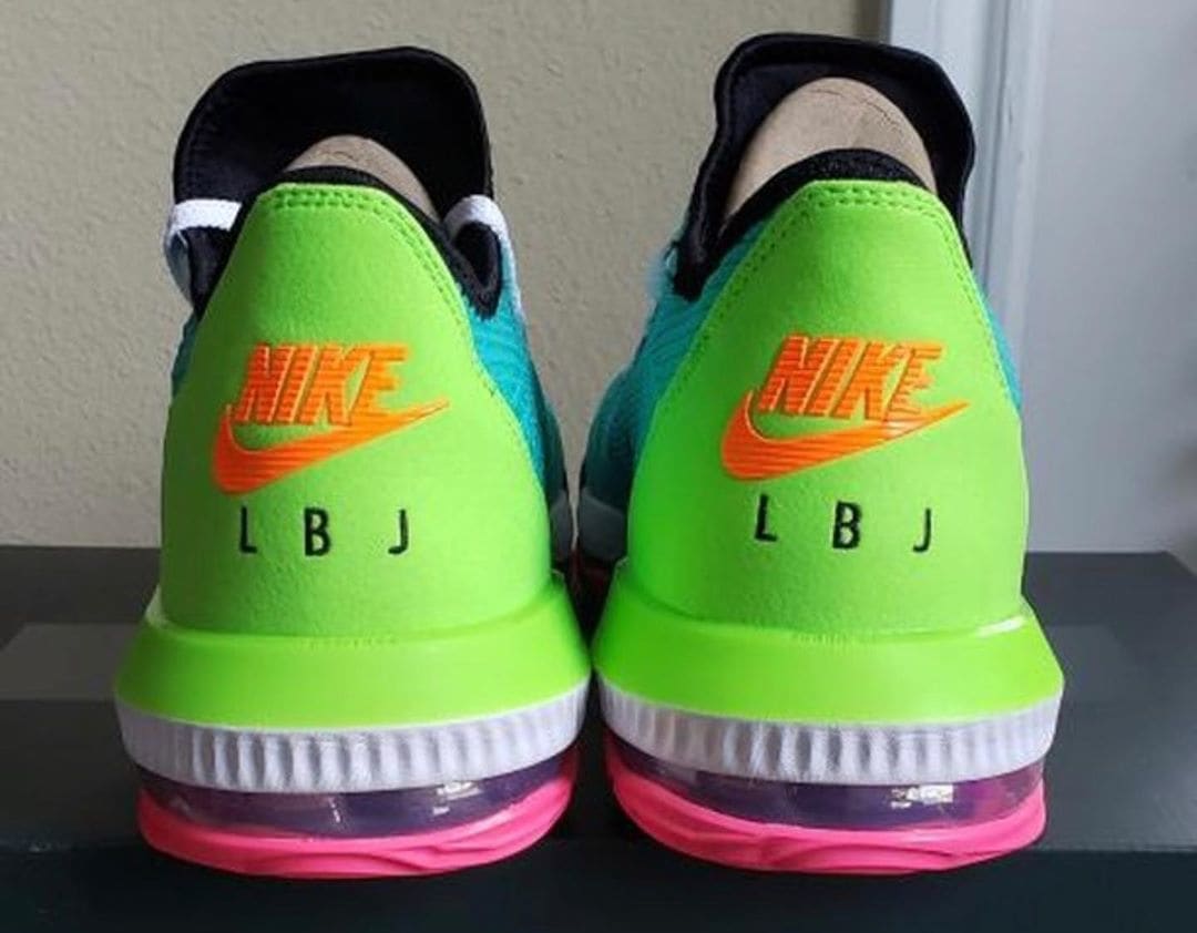 Nike LeBron 16 Low &#x27;Hyper Jade&#x27; CI2668-301 Heel
