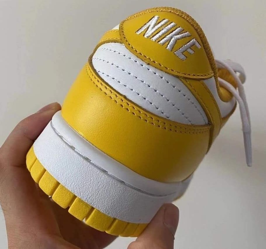 Nike Dunk Low &#x27;White/Yellow&#x27; Heel