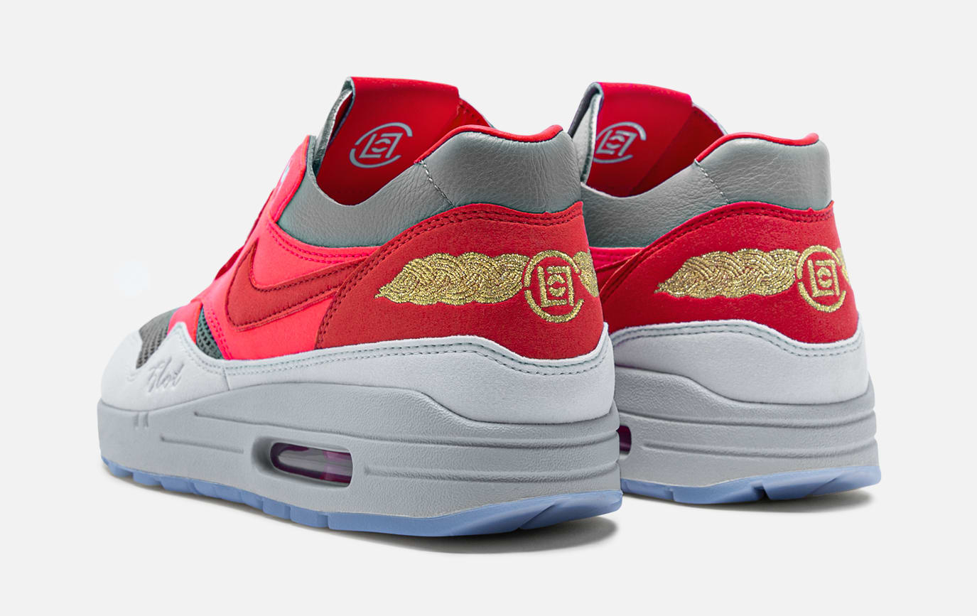 Clot x Nike Air Max 1 &#x27;K.O.D.&#x27; -Solar Red Heel