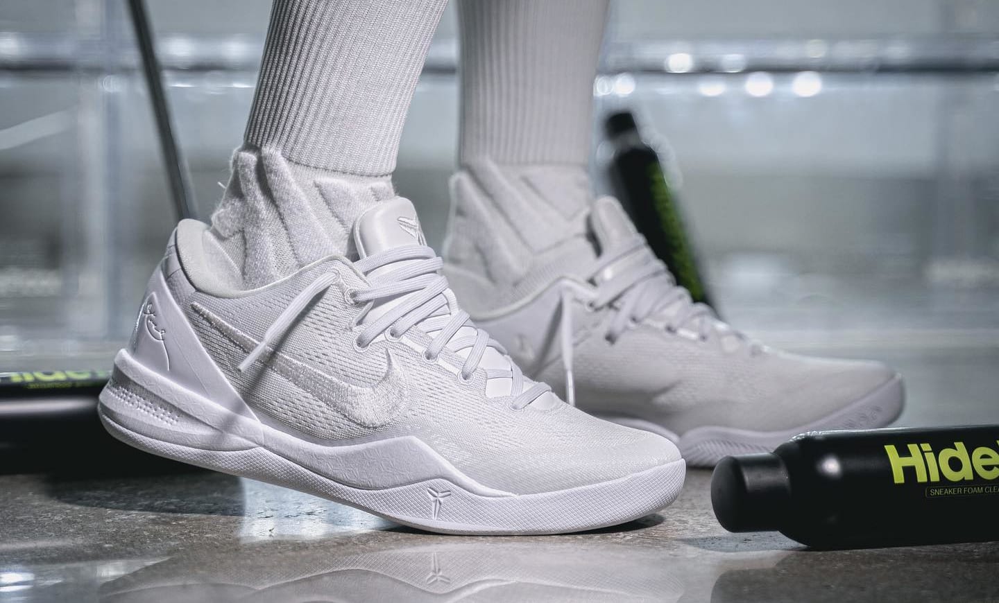 Nike Kobe 8 Protro &#x27;Triple White&#x27; FJ9364 100 Lateral