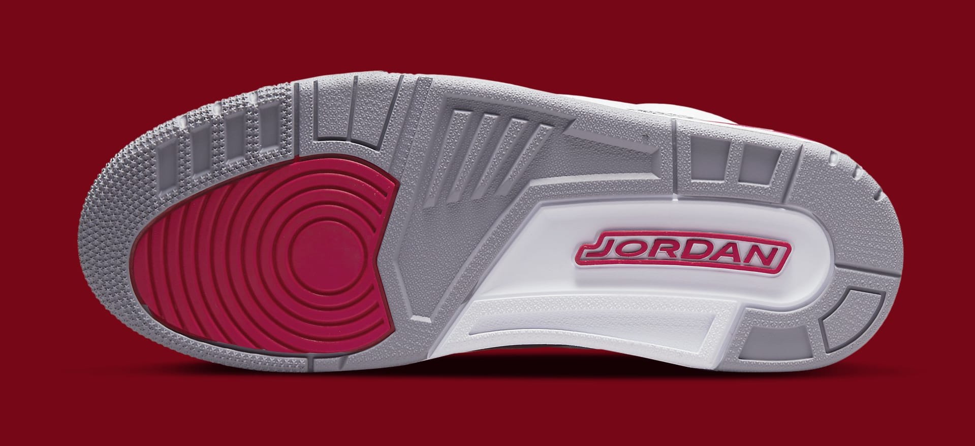 Air Jordan 3 Retro &#x27;Cardinal&#x27; CT8532 126 Outsole
