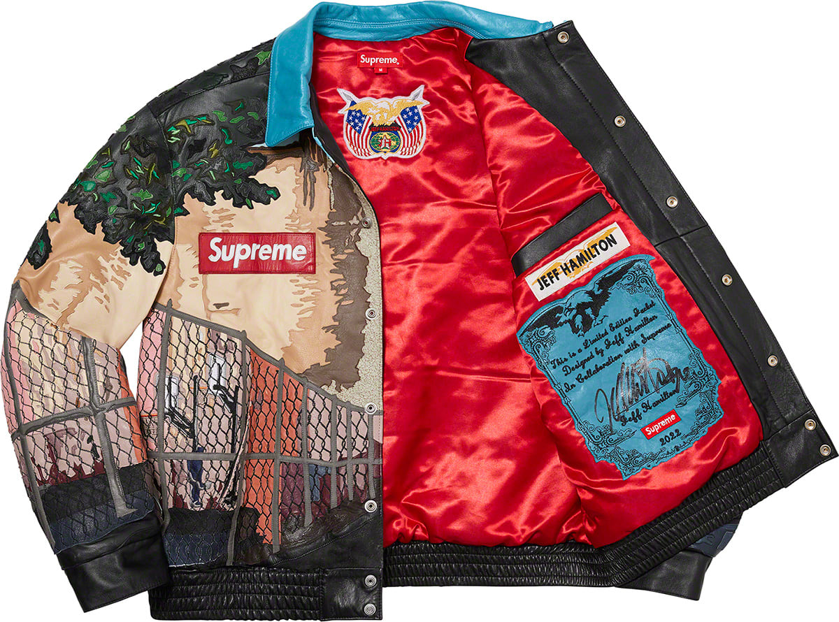 Supreme x Jeff Hamilton Ridge Street Leather Jacket Liner