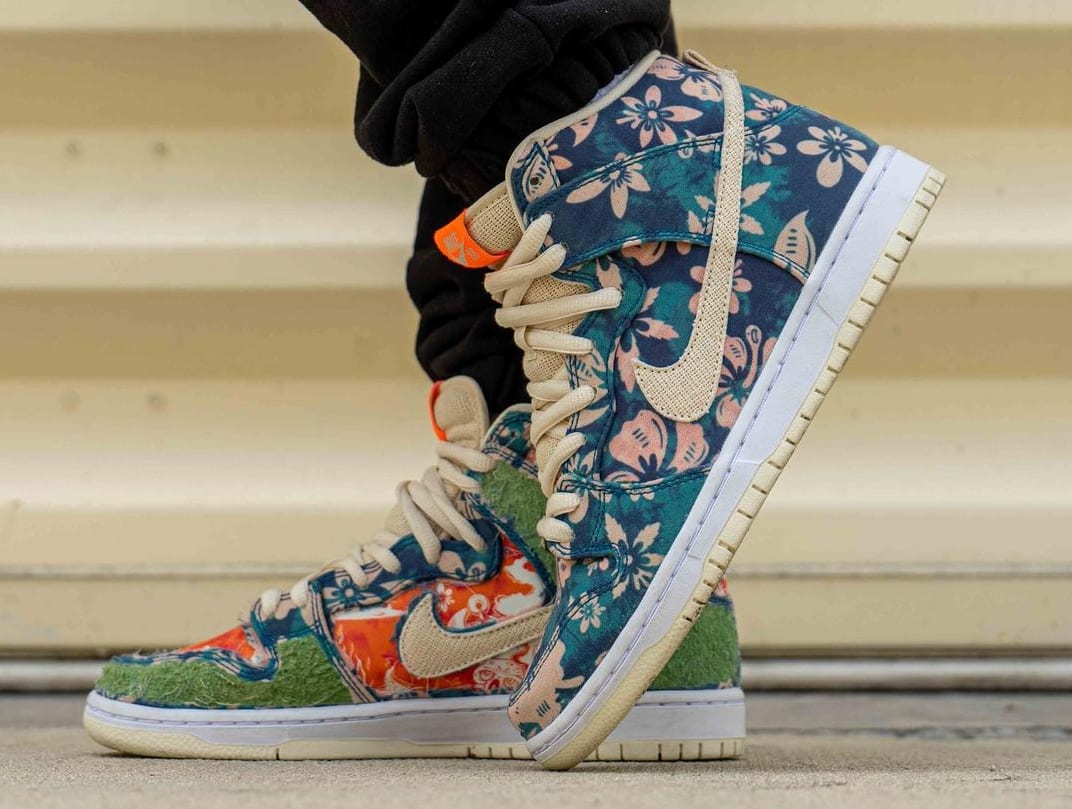 Nike SB Dunk High &#x27;Maui Wowie&#x27; Sail/Blue/Green Aqua CZ2232-300 (Lateral)