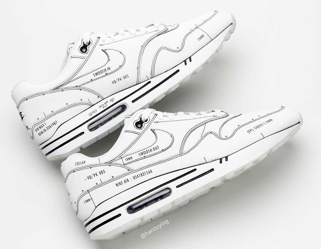 Nike air max 1 schematic not for sales resale