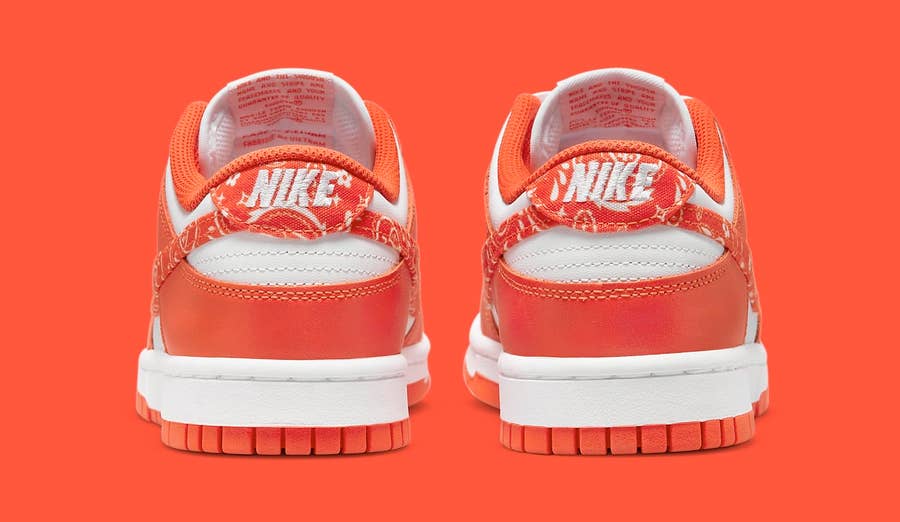 Orange Paisley' Nike Dunk Lows Are Dropping This Week