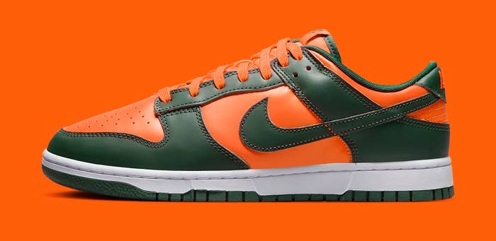 Nike Dunk Low &#x27;Miami Hurricanes&#x27; DD1391 300 Lateral