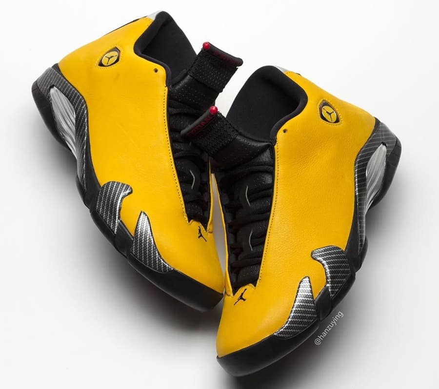 Jordan 14 yellow ferrari best sale release date