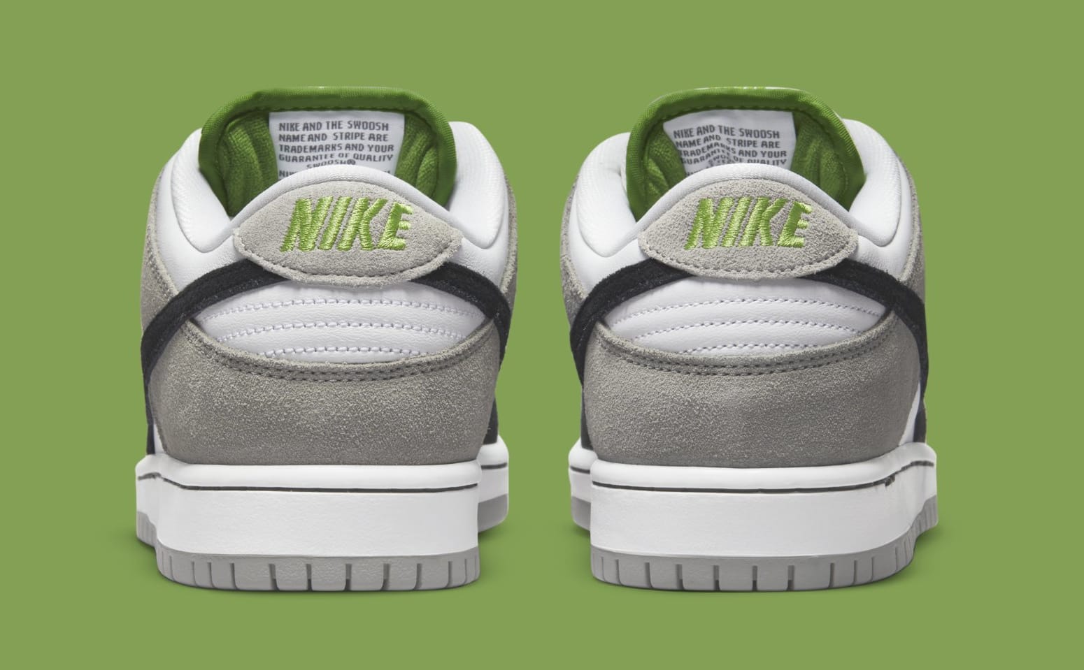 Nike SB Dunk Low &#x27;Chlorophyll&#x27; BQ6817 011 Heel