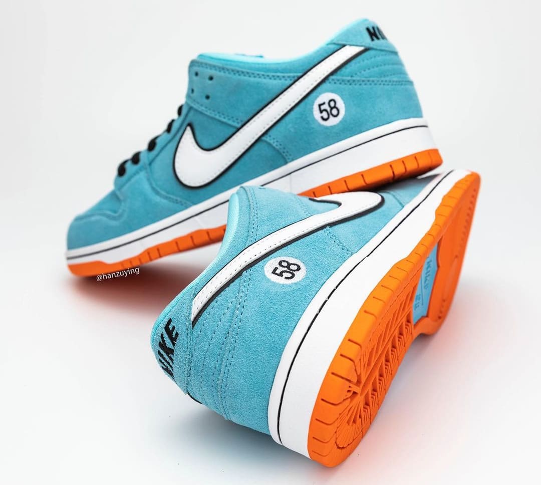 Nike SB Dunk Low &#x27;Gulf&#x27; BQ6817-401 Heel
