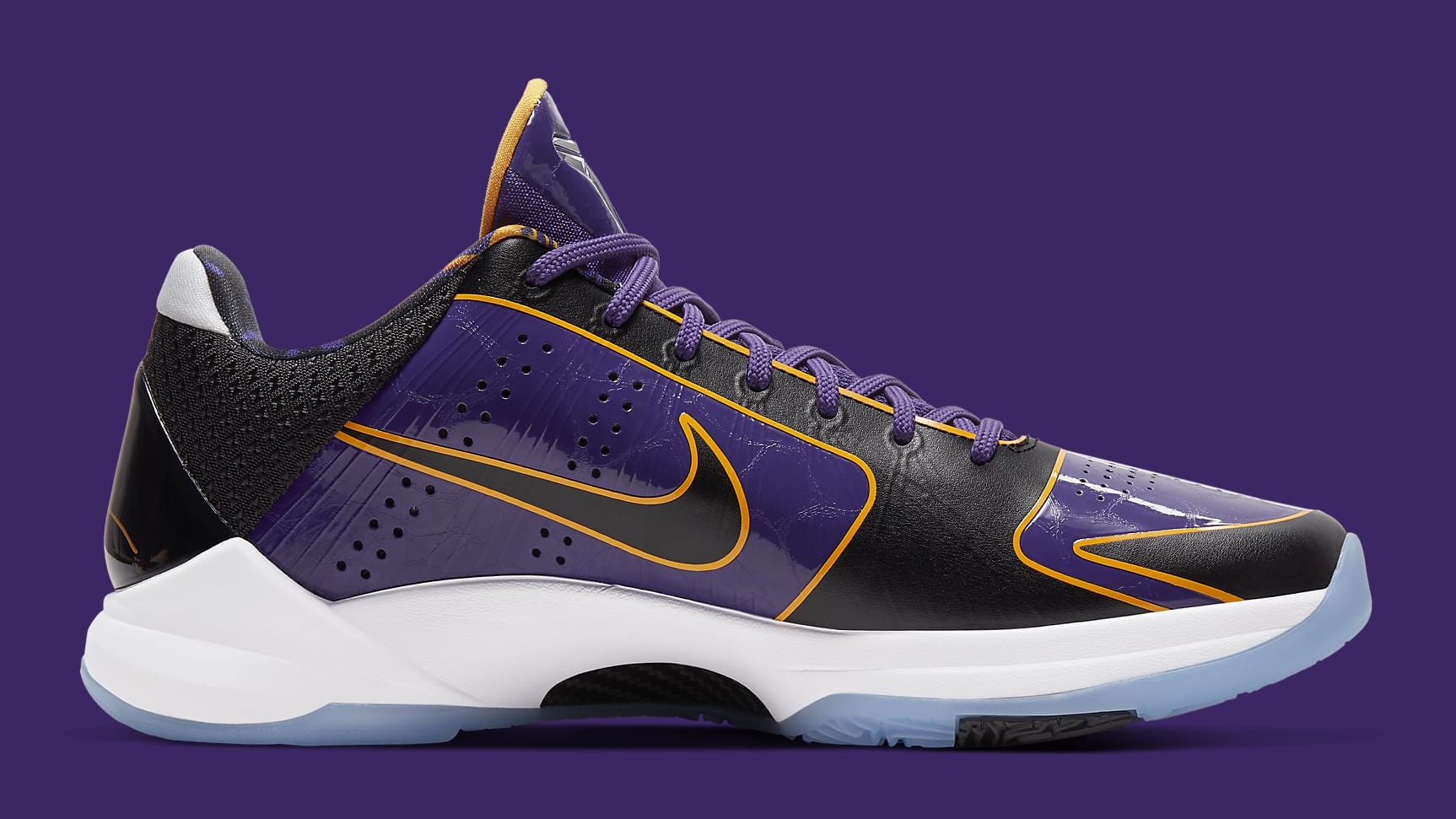 Nike Kobe 5 Protro Lakers Release Date CD4991-500 Medial