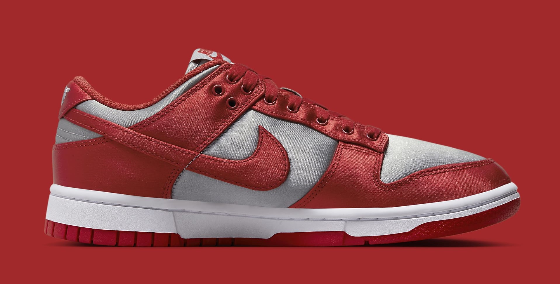 Nike Dunk Low Satin Women&#x27;s &#x27;UNLV&#x27; DX5931 001 Medial