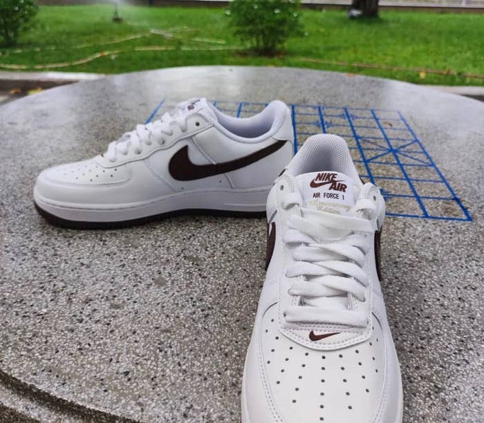 Nike Air Force 1 Low &#x27;Anniversary Edition&#x27; White/Brown (Front/Medial)