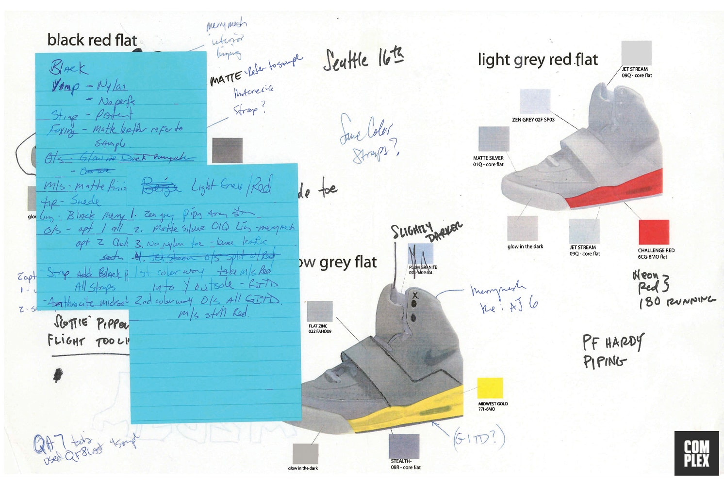 Complex April/May 2009 Nike Air Yeezy Sketches
