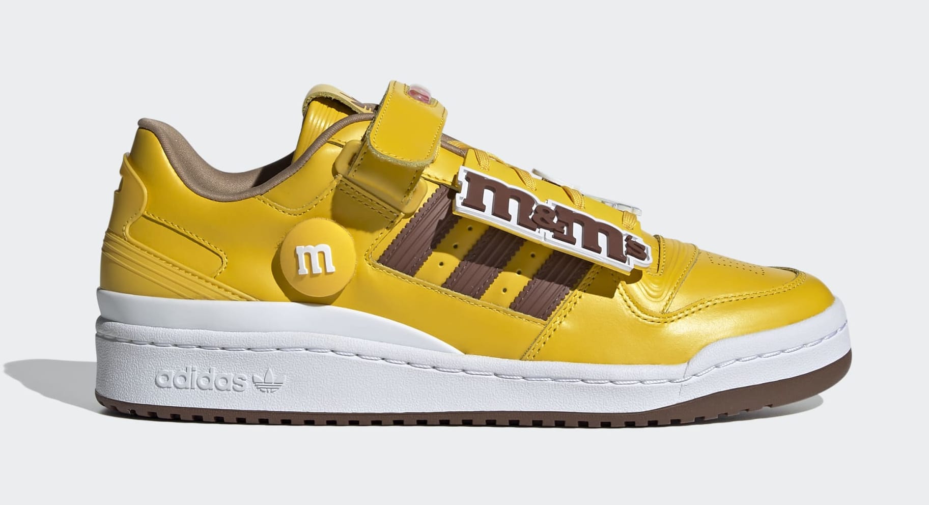 M&amp;M&#x27;s x Adidas Forum Low Yellow/Brown GY1179 Lateral