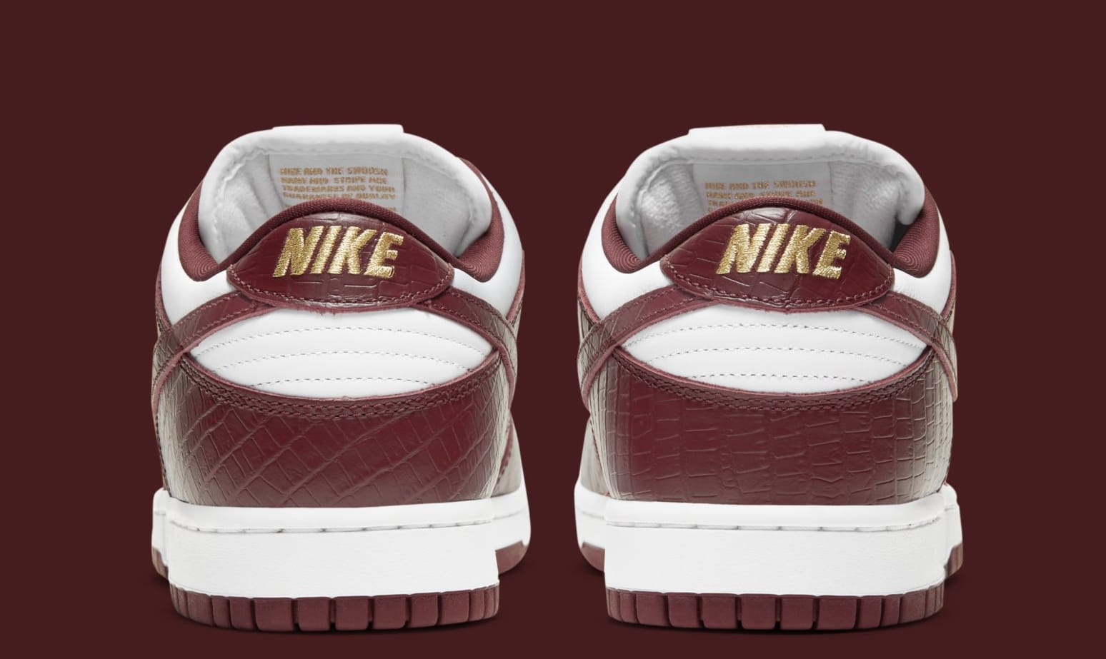 Supreme x Nike SB Dunk Low &#x27;Barkroot Brown&#x27; DH3228-103 (Heel)