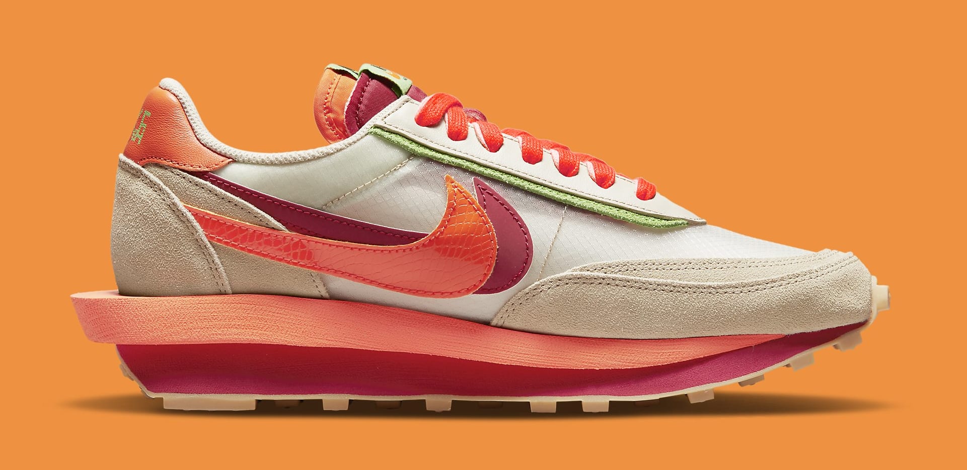 Detailed Look at Sacai's Nike LDWaffle With Clot | Complex
