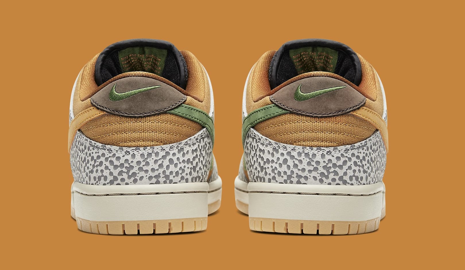 Nike SB Dunk Low &#x27;Safari&#x27; CD2563-002 Heel