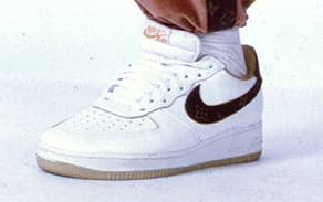 Louis Vuitton adds luxury to Nike Air Force 1 as the sneaker turns 40:  Images of the classic shoe with a glitzy twist 