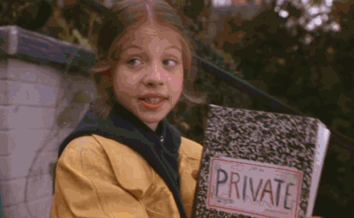 I mean, she DID write private on the book and then she DID leave it on the ground for her nemesis to find. Why would anyone read thi-- oh wait.