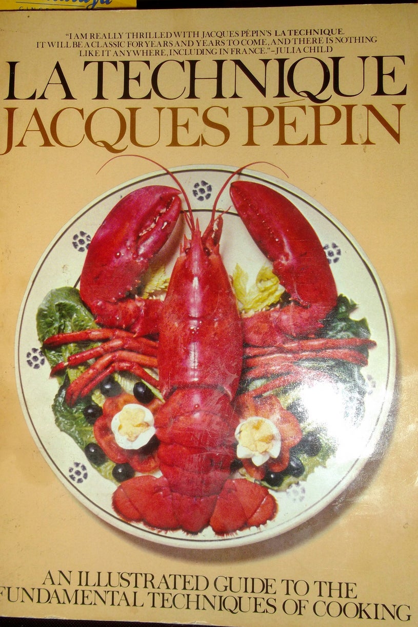 THE BOOK: La Technique: An Illustrated Guide to the Fundamental Techniques of Cooking, 1976, Jacques Pepin.