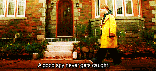 In people's houses. Spying on the takeout guys. Even eavesdropping on her parents. She's pretty much the worst spy in the history of child spies. She should really take some lessons from Alexa Vega.