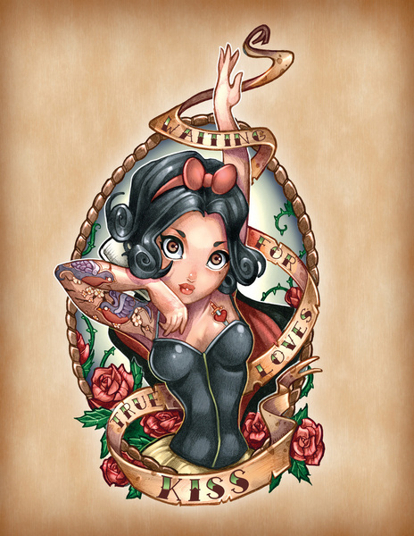 Which Disney Princesses are Sexier Pin Up Models or Tattoed Babes Article  Cats