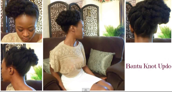 The Bantu Knot Updo