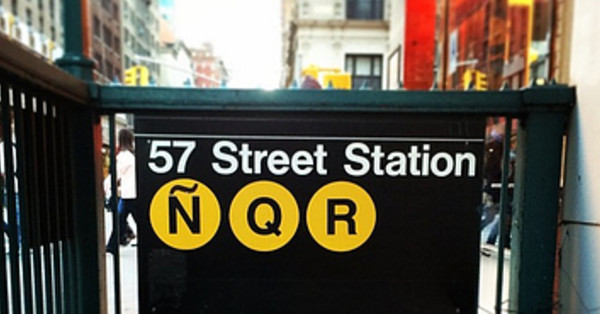 Someone Is Changing N Train Signs To N