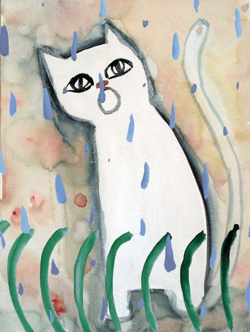 Share your own art, mom's art... but most likely cat art.