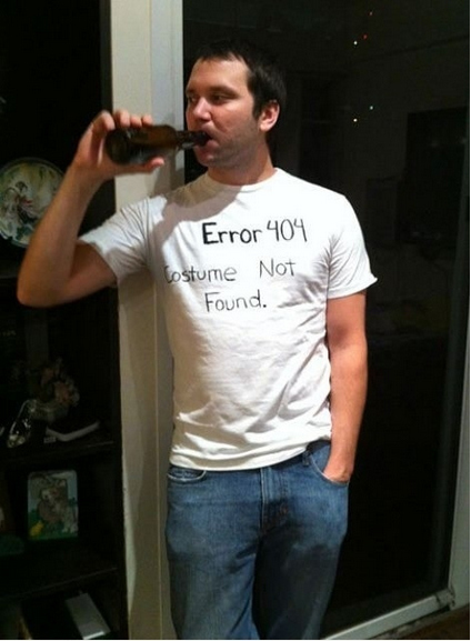 Take a Sharpie to a plain white tee and you get a 404 Error.