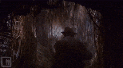 "Sound designer, Ben Burtt, said that in order to get the proper sound effects for the giant boulder, he and the sound crew tried pushing boulders down a hill, but the sounds they were getting weren't up to par with what they were looking for, and later that day, as they were leaving in a Honda Civic that they coasted down a gravel embankment, Burtt noticed that the sound was just what they were looking for, so he grabbed a microphone and held it near one of the Civic's rear tires to record the effect."