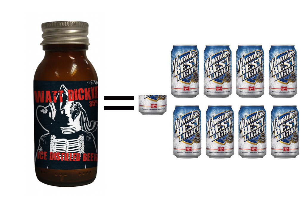 This brew equals 8.3 Milwaukee’s Best Lights with a 4.2% ABV.