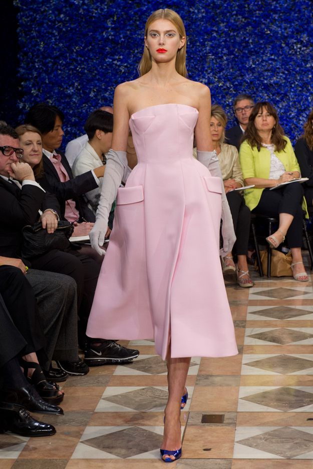 What to wear: Long gloves, pumps, retro updo, pink lipstick, and a chic dress (or gown if you can stand it).