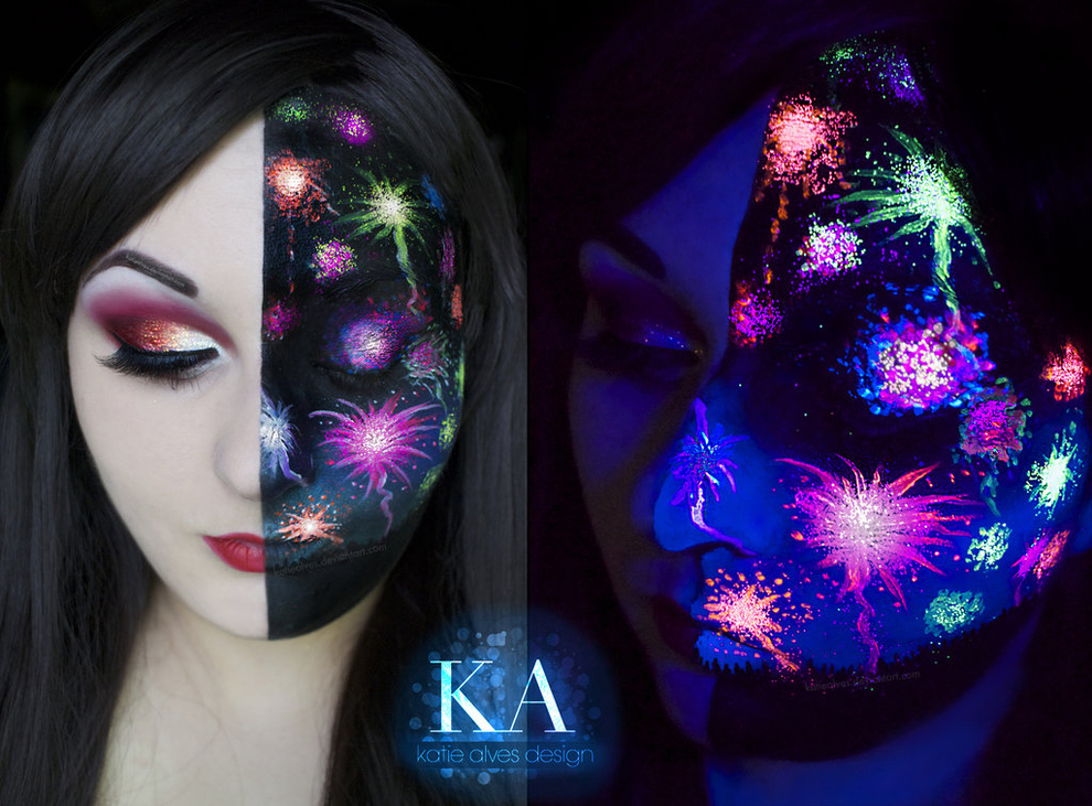 10 Easy Halloween Costume Ideas Using Only Black Light Makeup