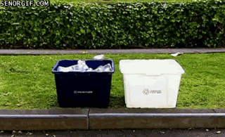 Once a notebook is filled and class is finished, toss any pages you don’t need into the nearest recycling bin.