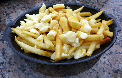 Only found in Quebec, this dish is fries, covered in cheese curd and gravy.