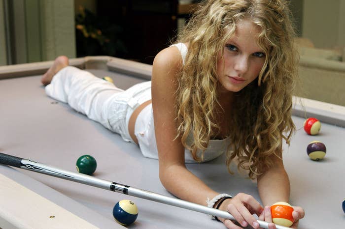 Taylor Swift does not play billiards correctly
