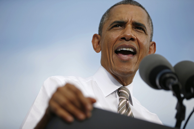 President Obama spoke in Rockville, Maryland on Thursday, Oct. 3, 2013.