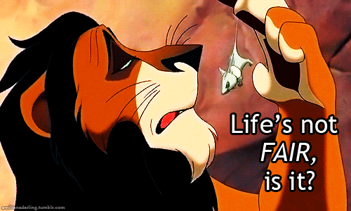 Scar is a murderer. I don't think there's a Disney fan out there who hasn't cried during the scene where Mufasa is killed. Let's all take a moment to remember it was Scar's fault. Who's one of the worst villains now? That's right. It's Scar.