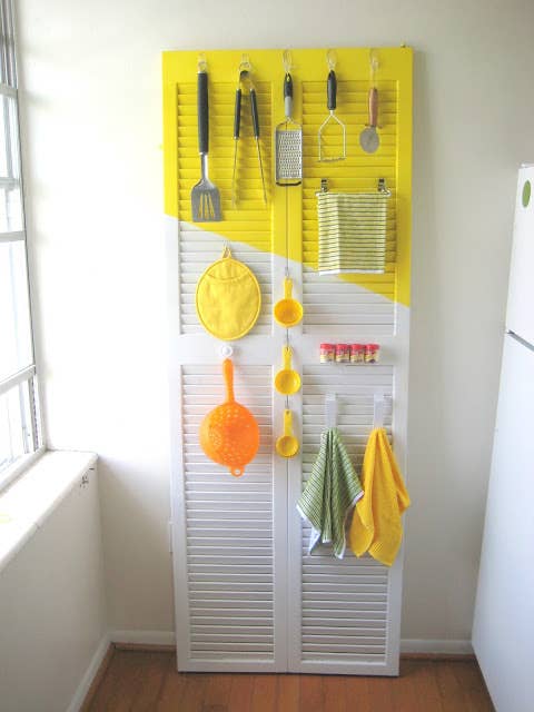 Great for when you're renting and not supposed to be putting lots of holes in the wall. Get the instructions here.