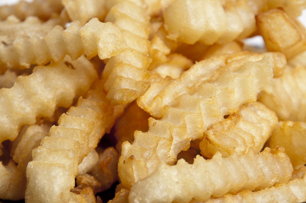 The fry that goes by many names — crinkled, crinkle-cut, ruffled — ridged fries are the "shapes" macaroni of the fry family. There's just something about having those extra curves that make these fries extra tasty.