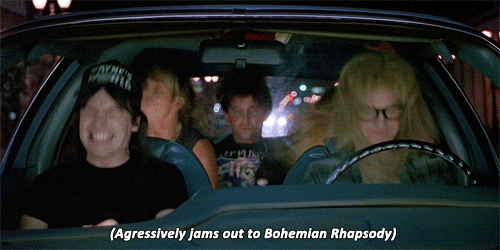 LIVES IN A BOX: “How does everyone know all the words to this?”MUSIC LISTENERS: “Just gotta get out just gotta get right outta here.”