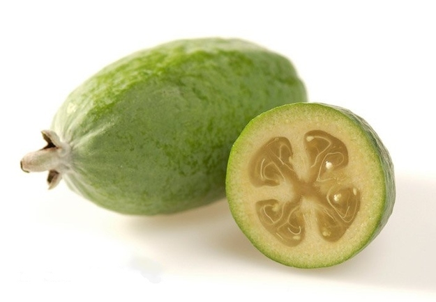 Feijoa, sometimes known as Guavasteen or Pineapple Guava