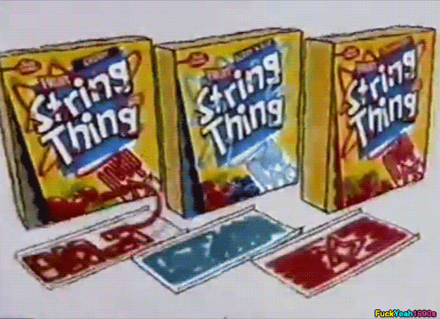 Underdog: String ThingCase for the contender: Combines fruit snacks and spaghetti.