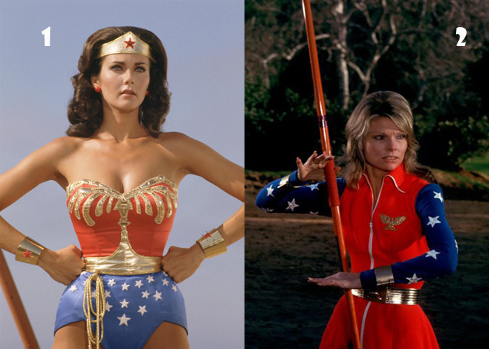 1. Lynda Carter2. Cathy Lee Crosby